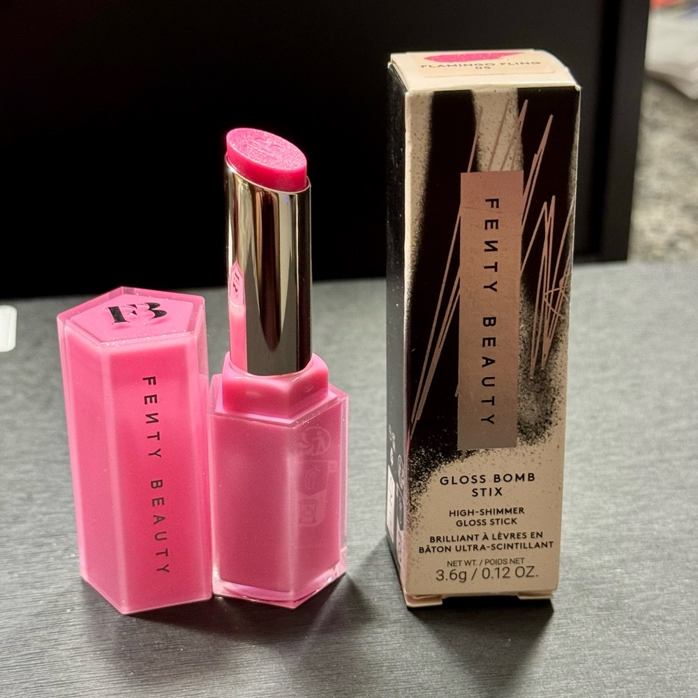 Fenty Beauty High Shimmer Gloss Bomb Stick in Shade Flamingo Fling